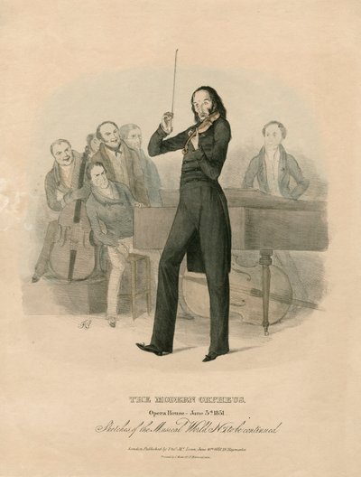 Niccolo Paganini - portret door Unknown